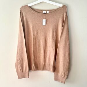 NWT Gap lightweight Sweater- Tan, XL. Classic, Relaxed, Basic, Classy